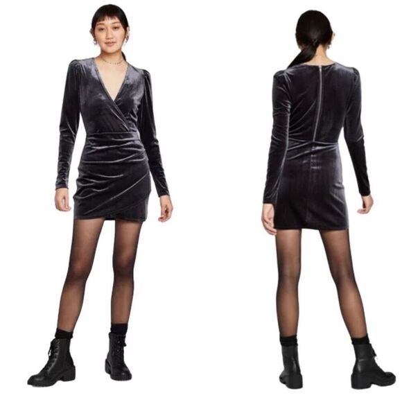 Wild Fable Stretch Velvet Dress Medium - Picture 1 of 5